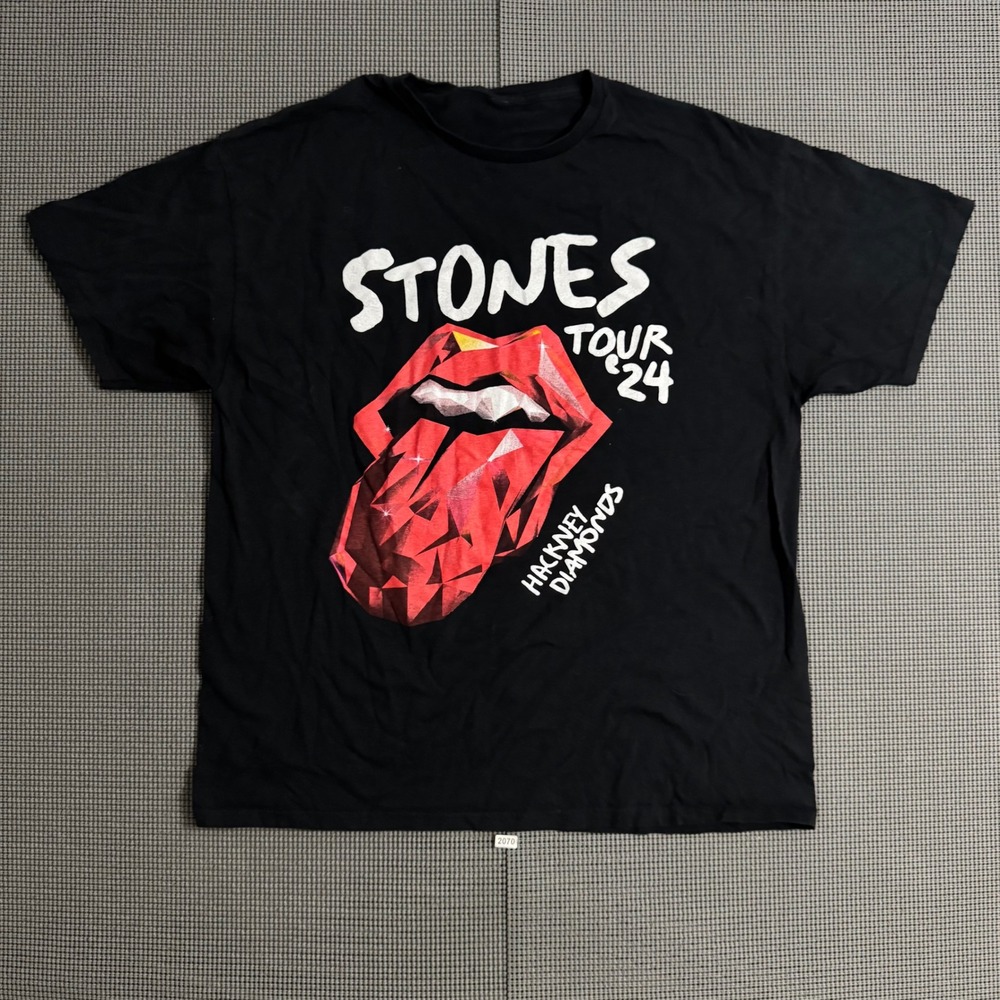 Rolling Stones Tour 24 Hackney Diamonds Concert T-Shirt Black XL 2024 Tour